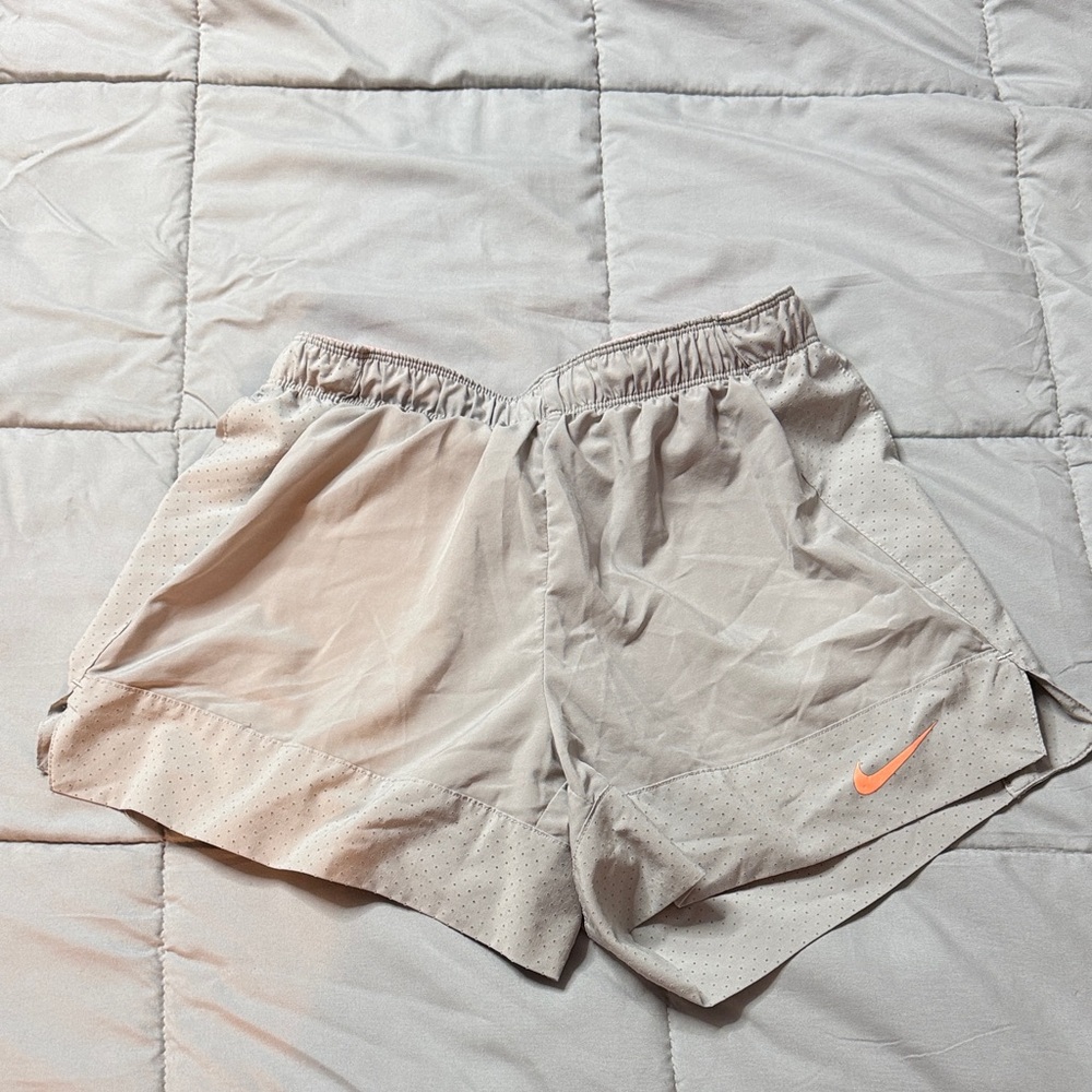 Nike Women's Athletic Shorts in Gray and Orange